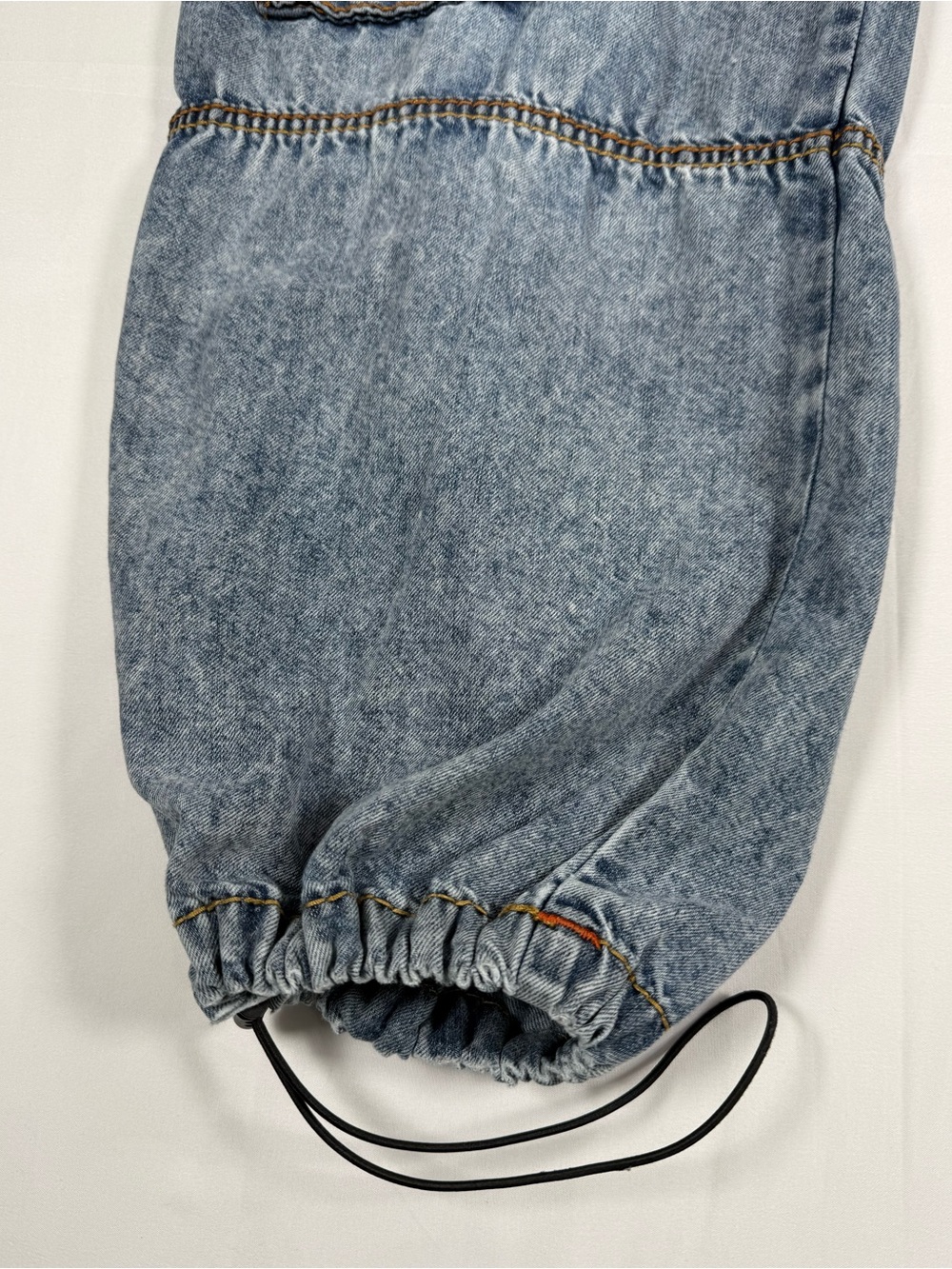 TRUE RELIGION Womens Jessie Super Baggy Cargo Big T Jogger Jeans 28 Y2K Skater - Picture 4 of 16